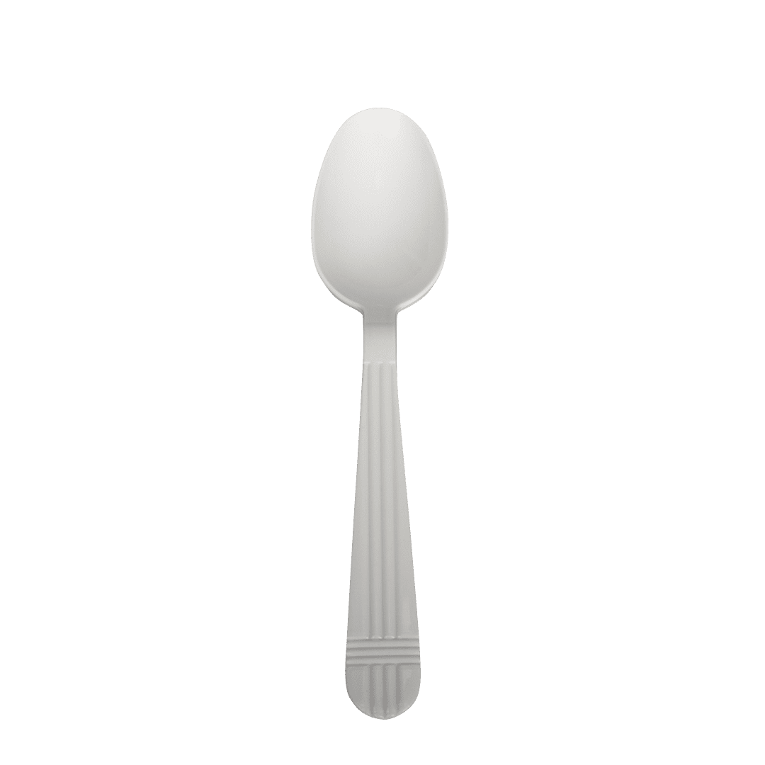 Karat PP Plastic Premium Extra Heavy Weight Tea Spoons - White - 1,000 ct