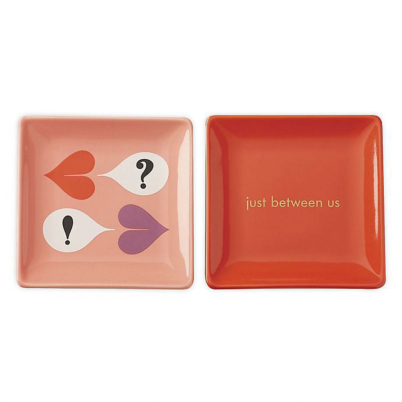 Kate Spade New York Dishes Sweet Talk Just Between Us Set of 2 Trinket Dishes