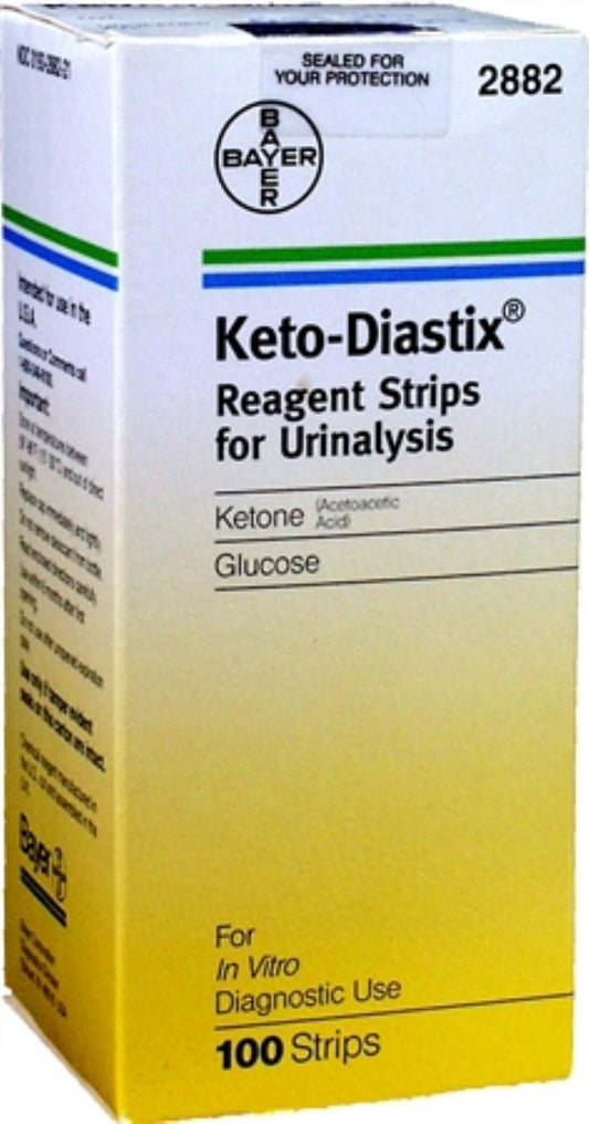 Keto- Diastix Reagent Strips, 100 Ct