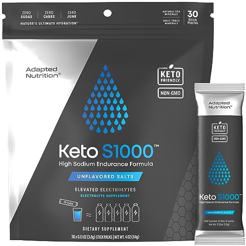 Keto S1000 Electrolytes Powder Packets Unflavored Salts