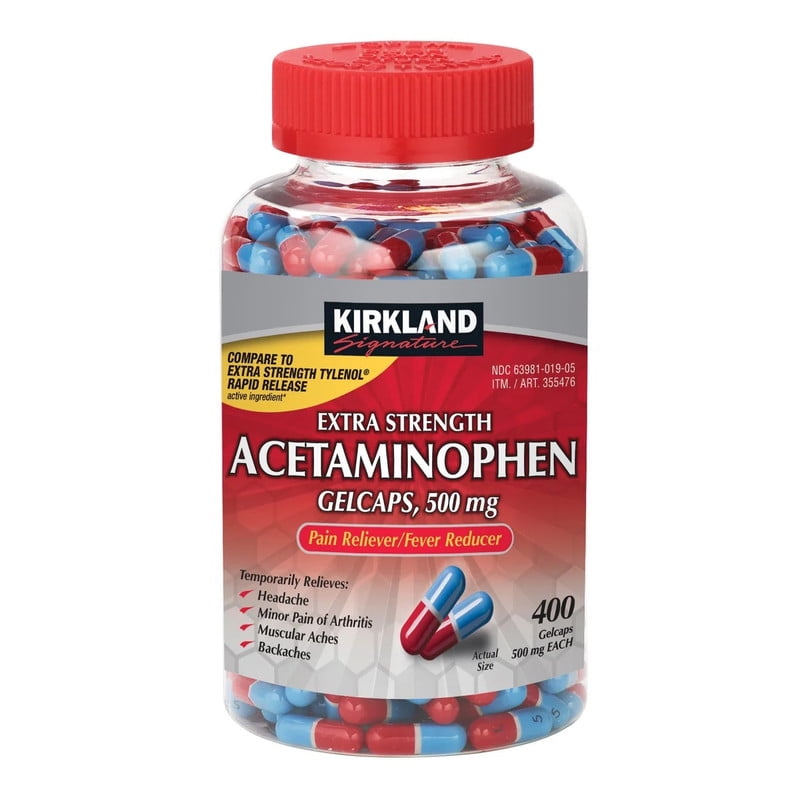 Kirkland Signature Extra Strength Rapid Release Pain Reliever Acetaminophen 400