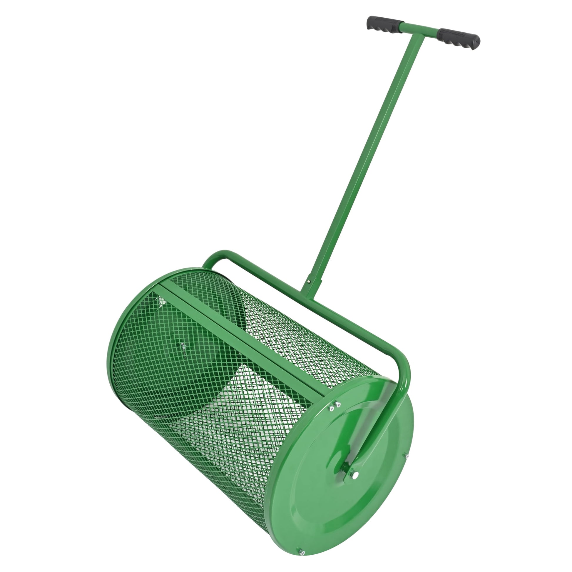 Kojem 24 Inch Peat Moss Compost Spreader with Upgrade T Handle Peat Moss Spreader for Lawn and Garden