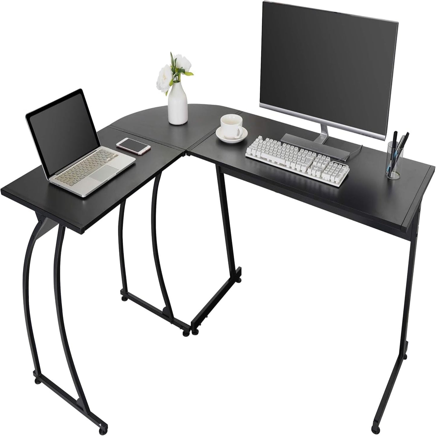 L Shaped Desk  Corner Computer Desk  L Shaped Gaming Desk  Work Desk for  Office  Gamer Desk PC  Writing Desk Large L Study Desk  Office Desk (Desk Only)