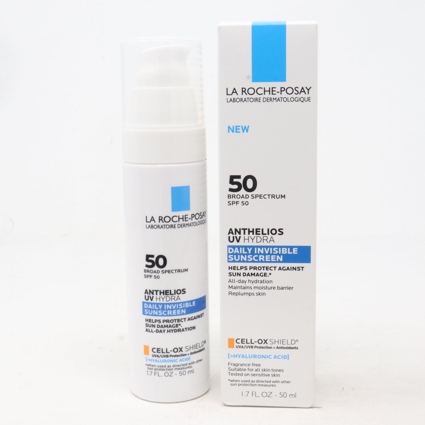 La Roche-Posay Anthelios UV Hydra Broad Spectrum SPF 50 Daily Invisible Sunscreen 1.7 fl oz (50ml)