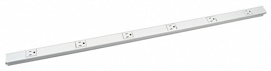 Legrand Prewired Raceway,15A,5 Outlet,White WH20GB512