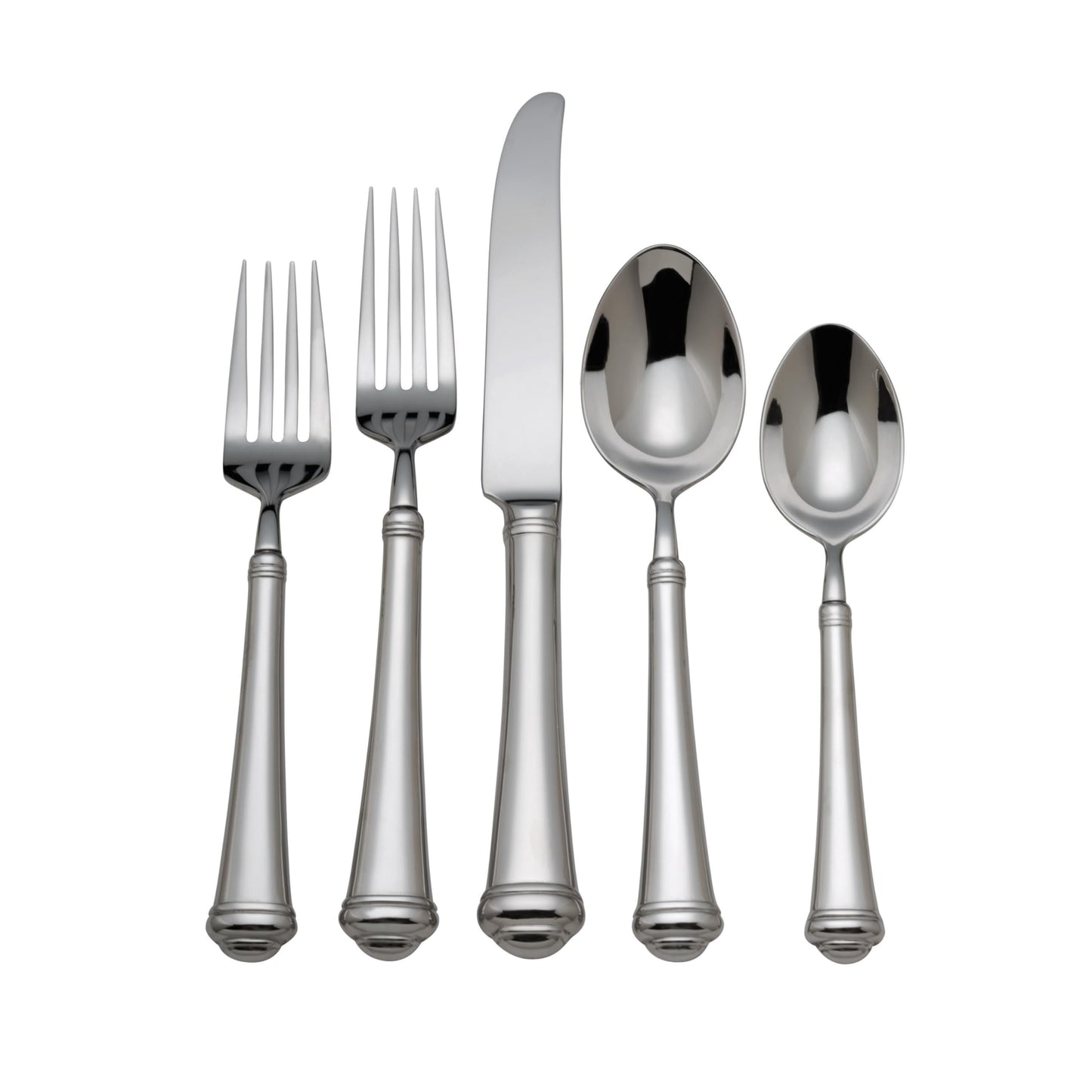 Lenox Reed And Barton Allora 5-Piece Flatware Place Setting, Silver