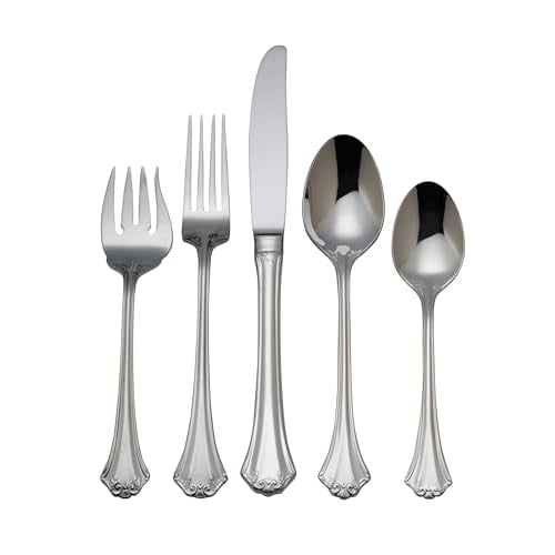 Lenox Reed And Barton Country French 5-Piece Flatware Place Setting, Silver