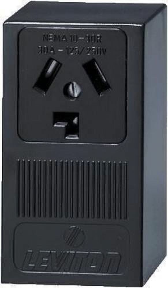 Leviton 835-05054-000 SURFACE DRYER OUTLET - BLACK FINISH