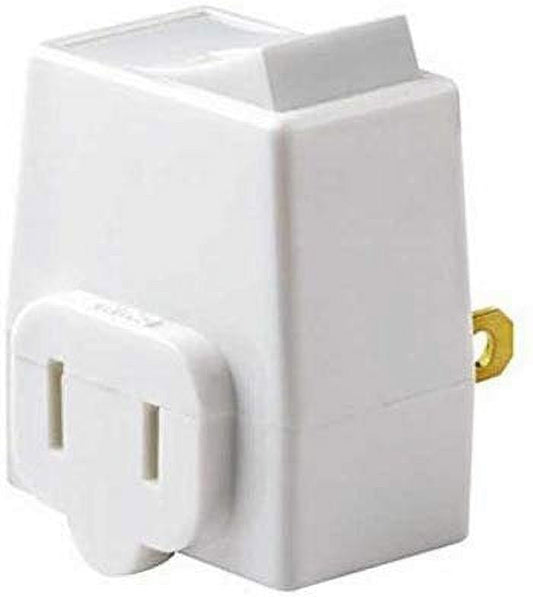 Leviton C22-1469-W 2 Pack Plug In Switch Tap, White