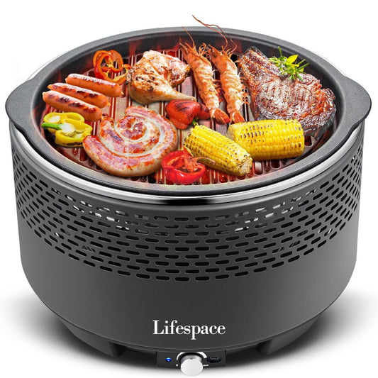 Lifespace Portable Lightweight Charcoal Grill with FREE Carry Bag