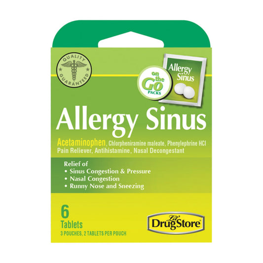 Lil Drug Store Allergy Sinus Relief 6 ct 6 pk