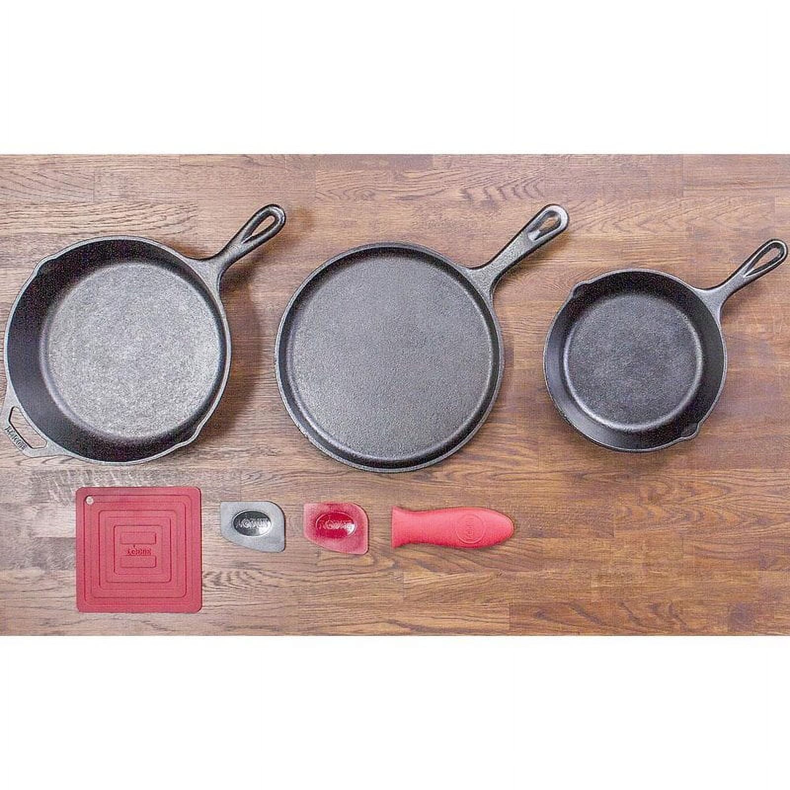 Lodge Cast Iron Seasoned Logic Essential 6 Piece Cookware Set