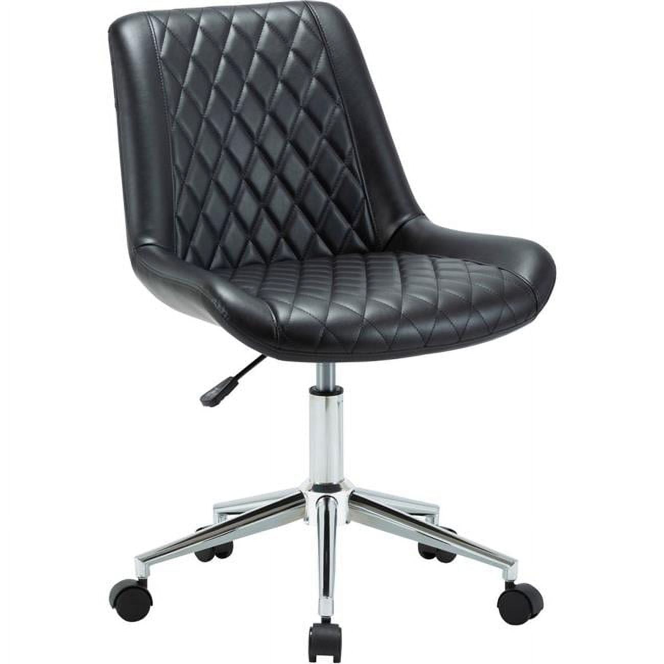 Lorell LLR68546 Plywood Task Low Back Office Chair&#44; Black