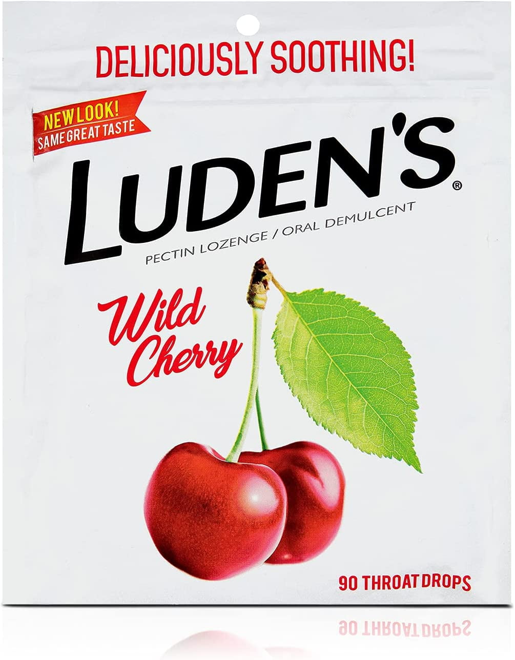 Luden's Throat Drops Wild Cherry, 90 Each (Pack of 4)