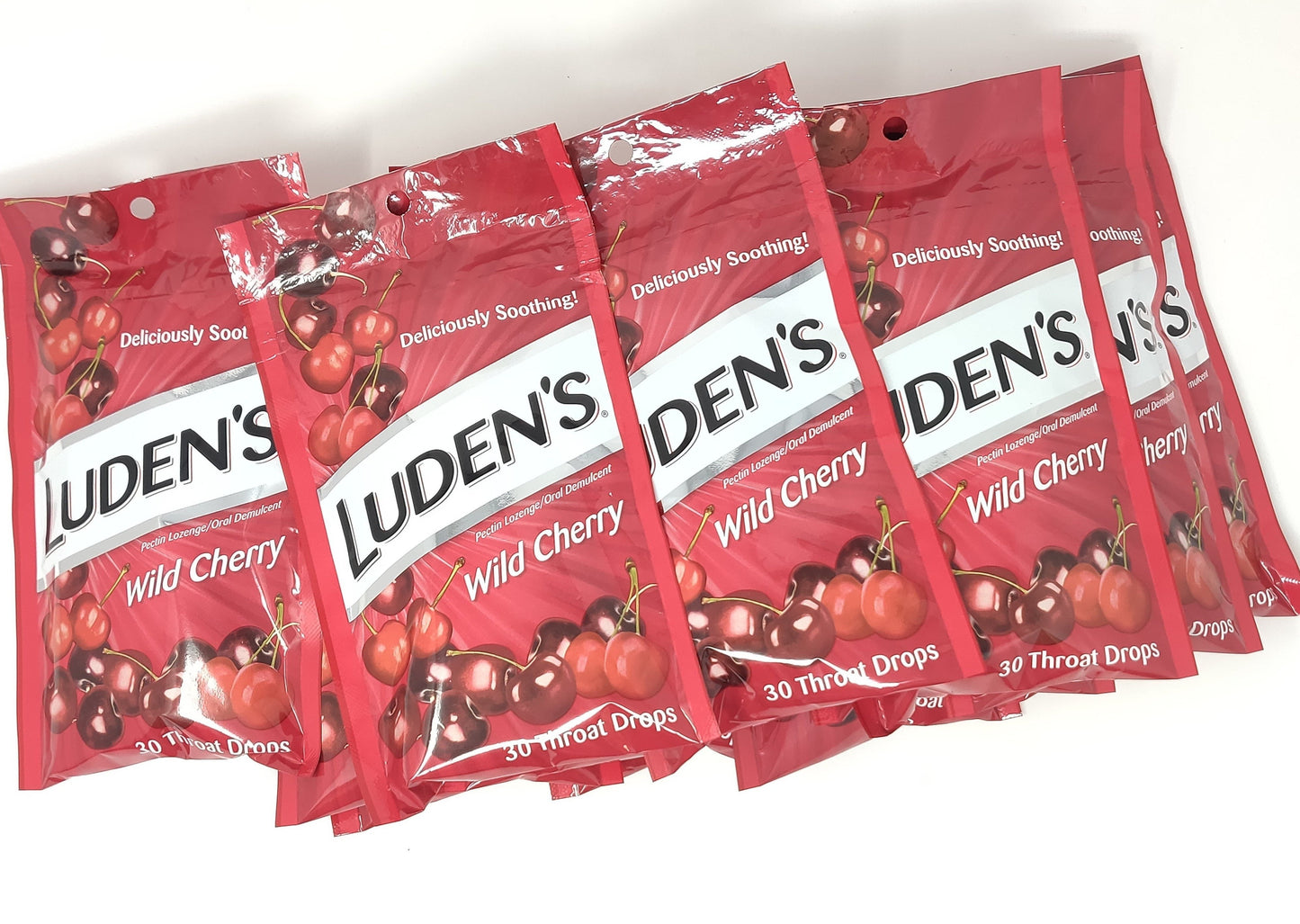 Luden's Wild Cherry Pectin Throat Lozenges - 12 Pack x 30 Drops Value Pack