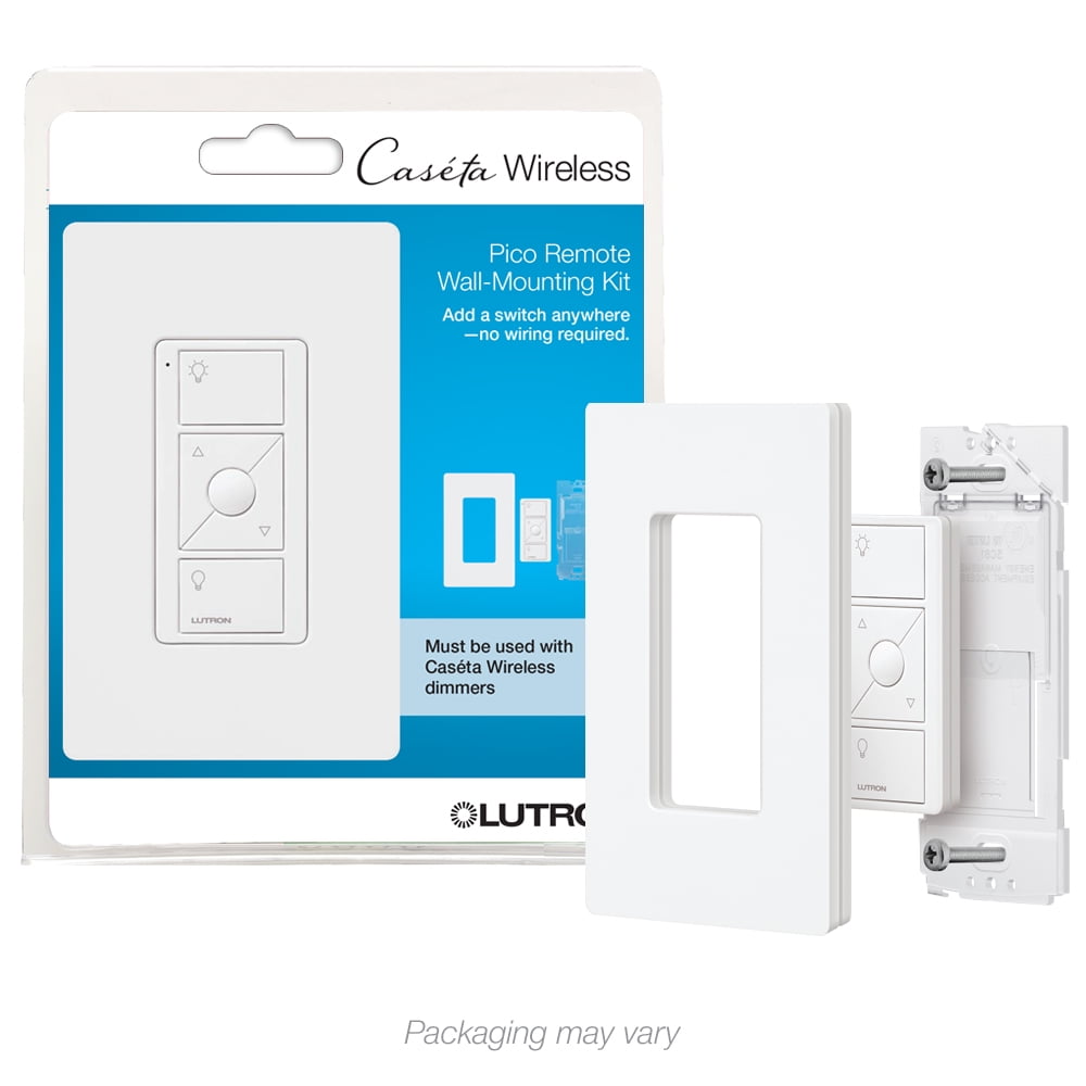 Lutron Caseta Wireless Pico Wall-Mounting Kit, White