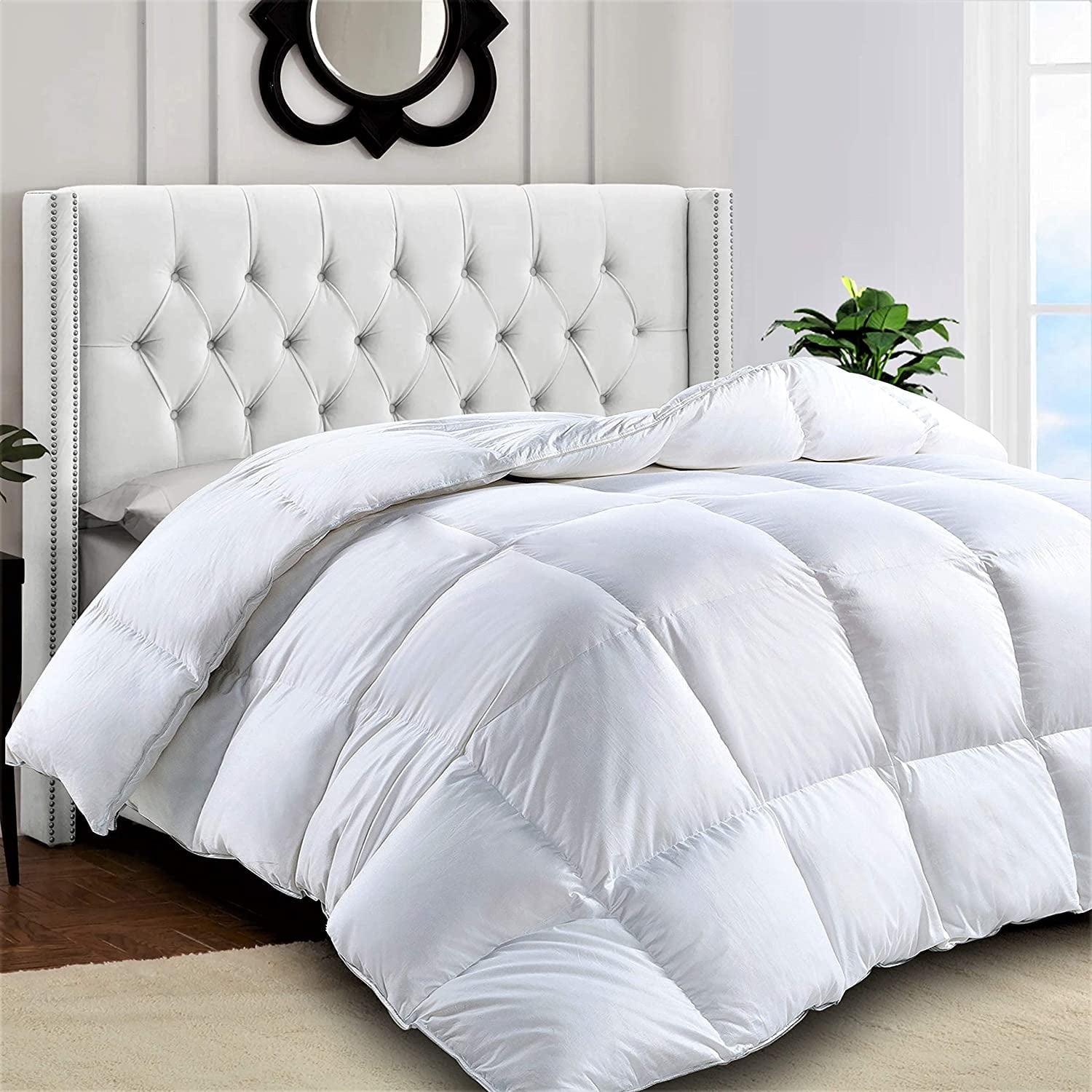 Lux Decor Collection Twin Comforter - All Season Microfiber Duvet Insert - Box Stitched Down Alternative Comforter