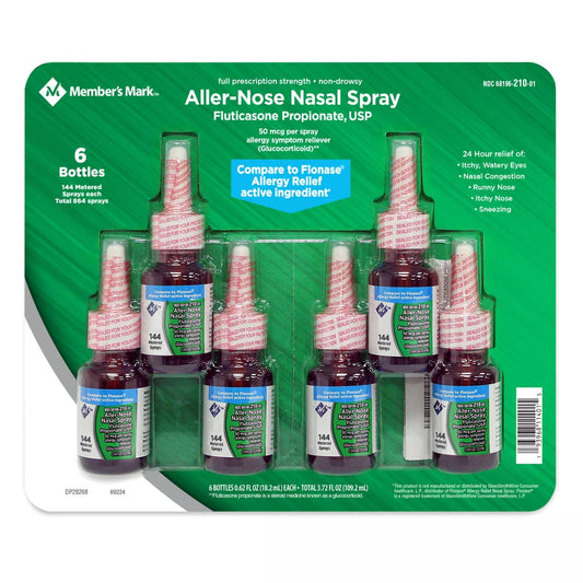 M.M Fluticasone Propionate Nasal Spray (6 pk., 0.54 fl. oz. bottle)