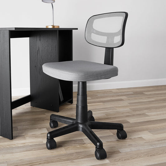 Mainstays Mesh Task Chair with Plush Padded Seat, Gray/Gray