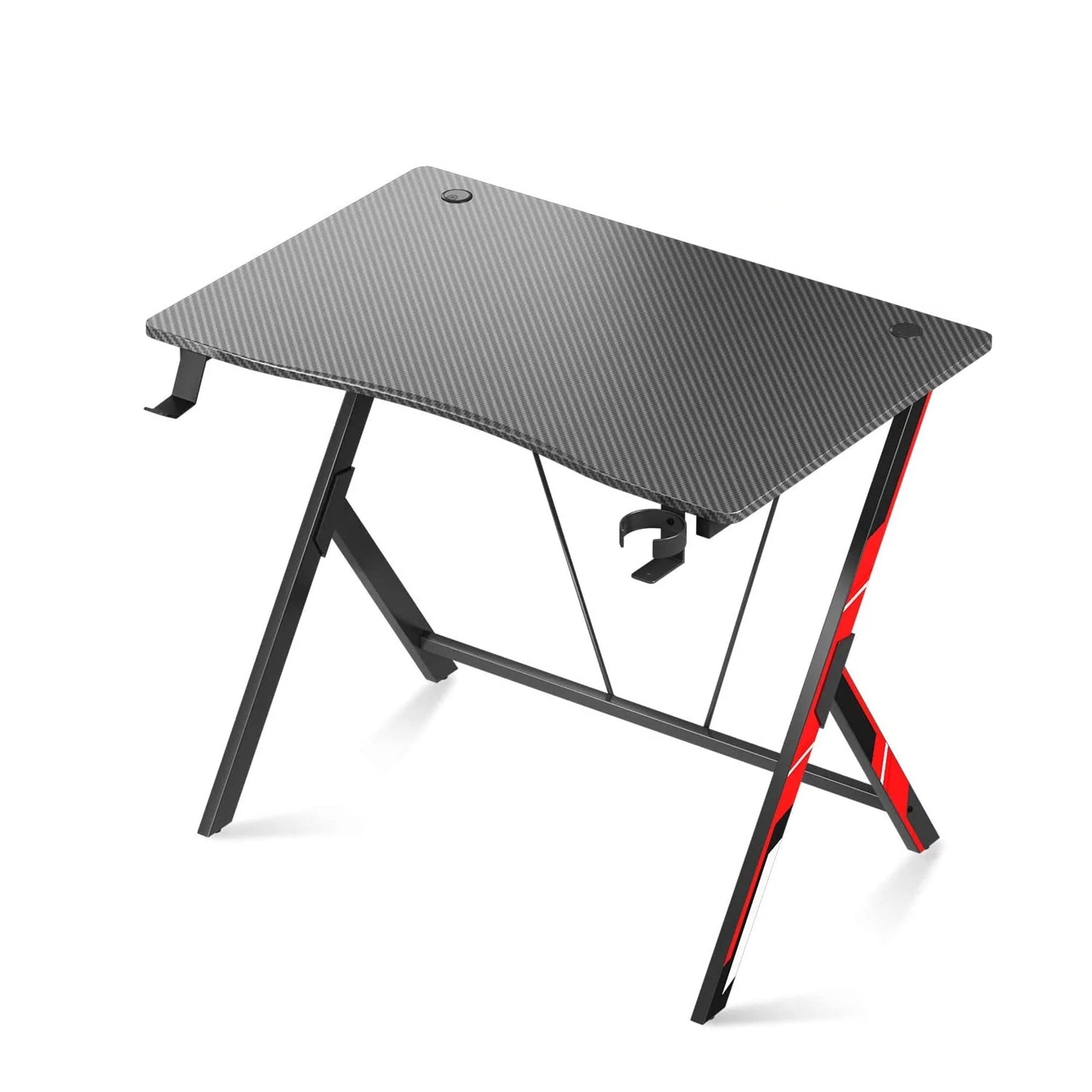 Open Box MOTPK 31 Inch Wide Space Saving Carbon Fiber Computer PC Gaming Desk