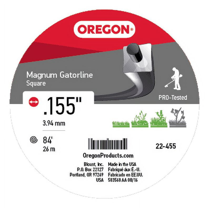 Magnum Gatorline Square Trimmer Line .155 1LB DNT