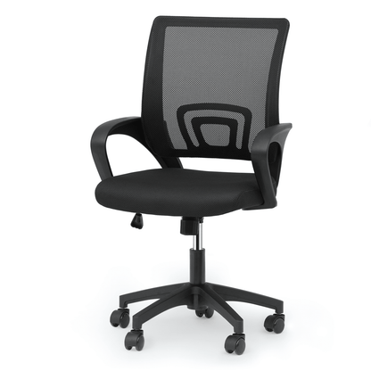 Magshion Mesh Office Chair Desk Chair, Mid Back Ergonomic Adjustable Height Rolling Swivel Computer Chair with Lumbar Support, Gray