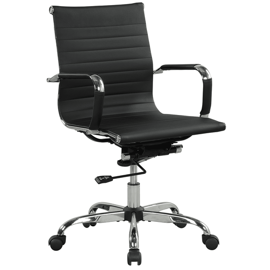 Mainstays 37.5 in Manager's Chair with Adjustable Height & Swivel, 250 lb. Black for Teens or Adults