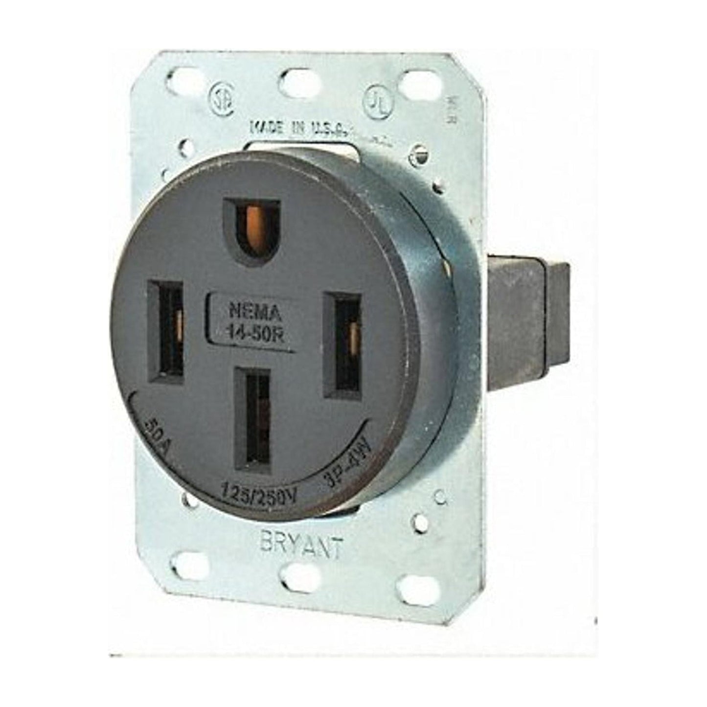 Manufacturer Varies Receptacle,Black,50 A,3P4W,Black 9450FR