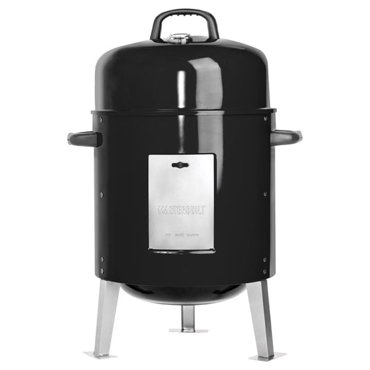 Masterbuilt 20060116 Bullet Portable Charcoal Smoker, Black, 395 sq. in.