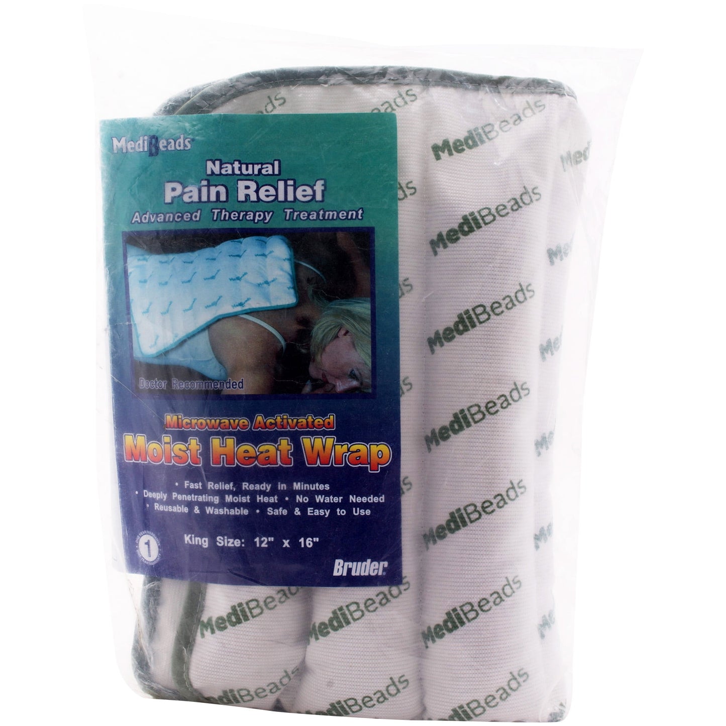 Medibeads Moist Heat King Size Pad 12" x 16"