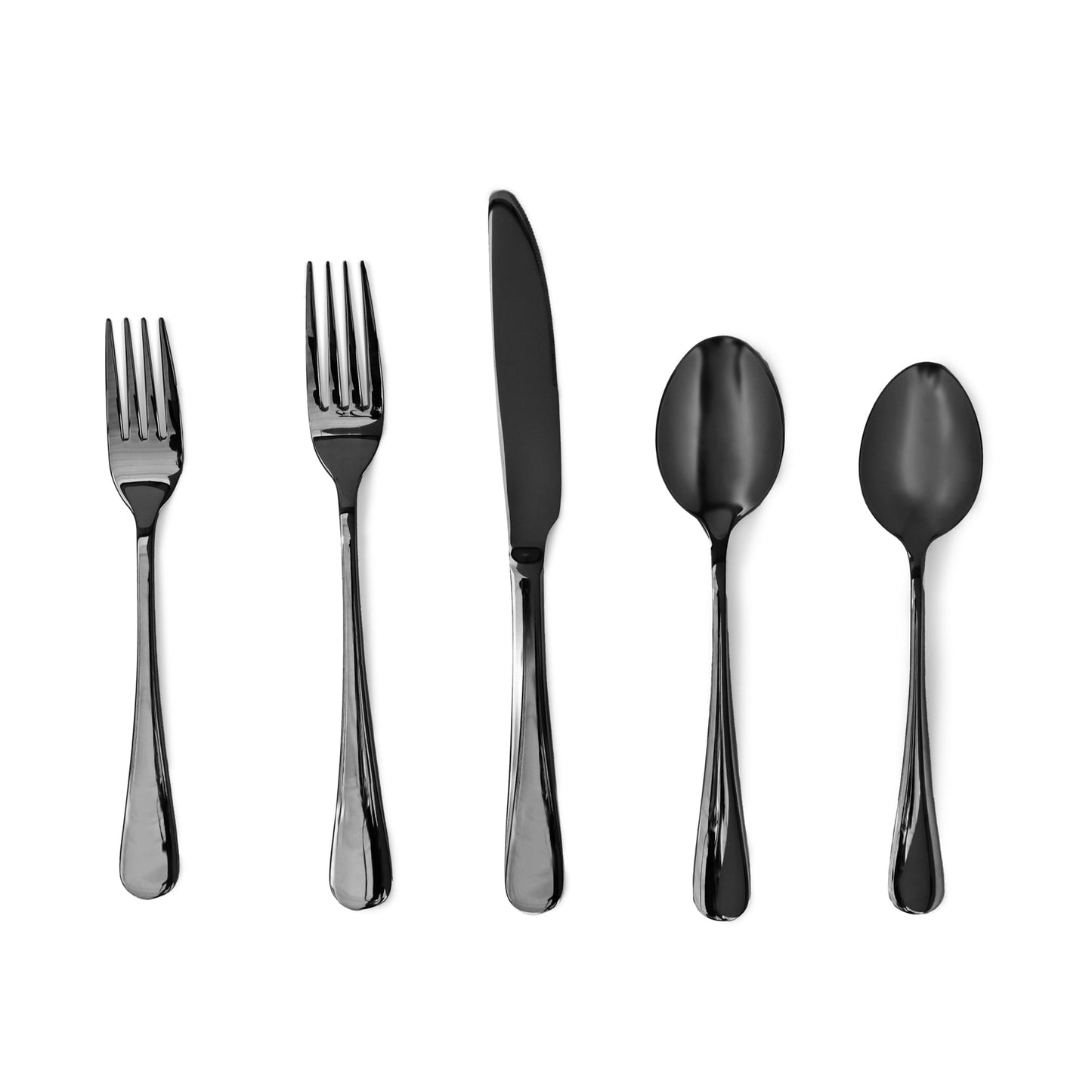 Mellanni Stainless Steel 40-Piece Flatware Set, Service for 8 (Gold)