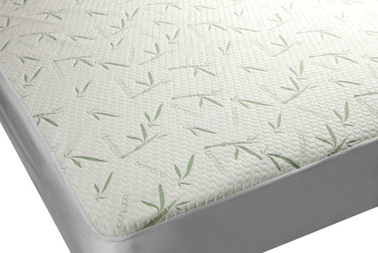 Mezzati Fitted Bamboo Fiber Mattress Encasement, Twin