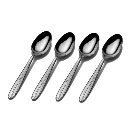 Mikasa Cocoa Blossom 18/10 Stainless Steel Teaspoon (Set of Four)