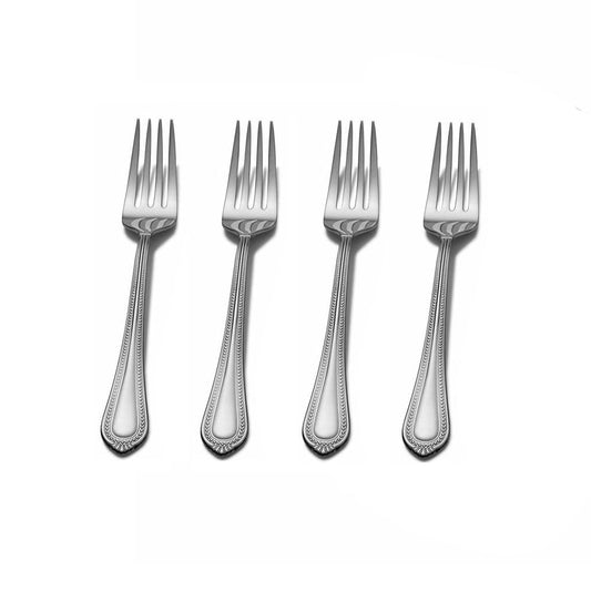 Mikasa Regent Bead 18/10 Stainless Steel Salad Fork (Set of Four)