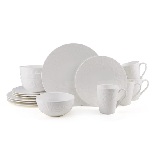 Mikasa Sadie 16-Piece Bone China Dinnerware Set, Service for 4