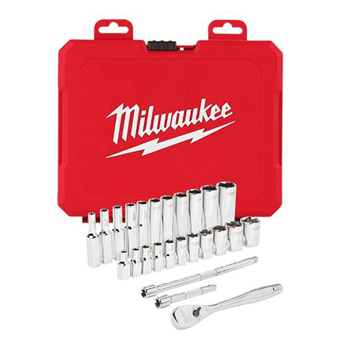 Milwaukee Tool 1/4" Drive 26pc Ratchet & Socket Set - SAE