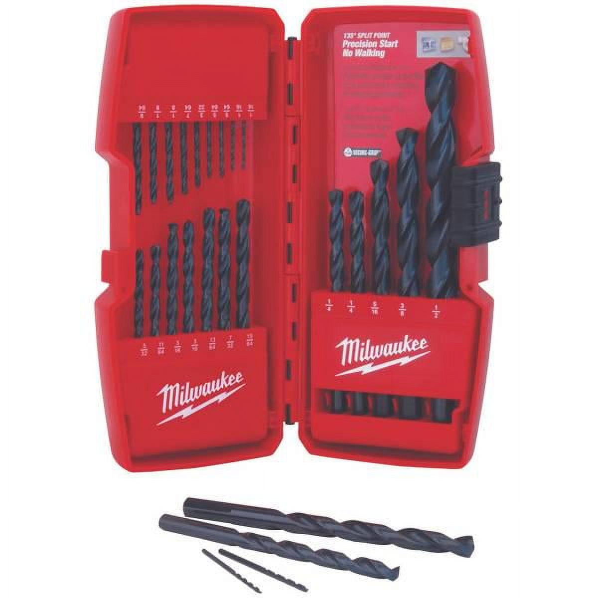 Milwaukee 21-Piece THUNDERBOLT Black Oxide Drill Bit Set