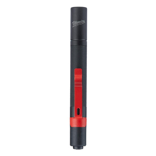 Milwaukee 2105 100-Lumen Aluminum Pen Light with Clip, 0.255 lb