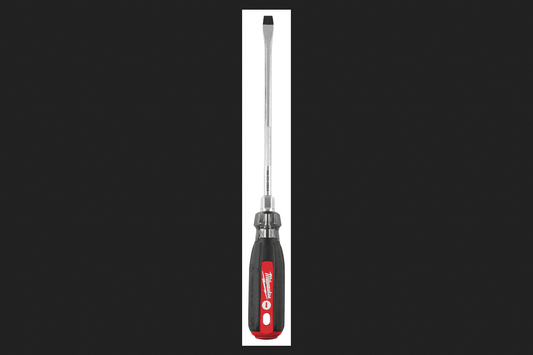 Milwaukee 48-22-2824 8-inch Cushion Grip Screwdriver - 3/8-In Slotted