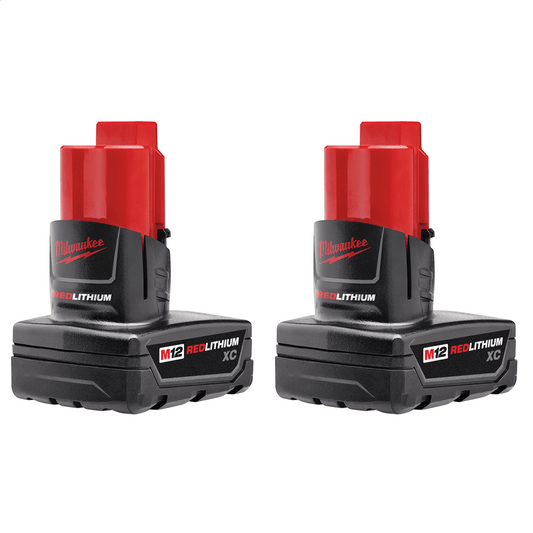 Milwaukee 48-11-2412 M12 REDLITHIUM XC 3.0Ah Battery (2 Piece)