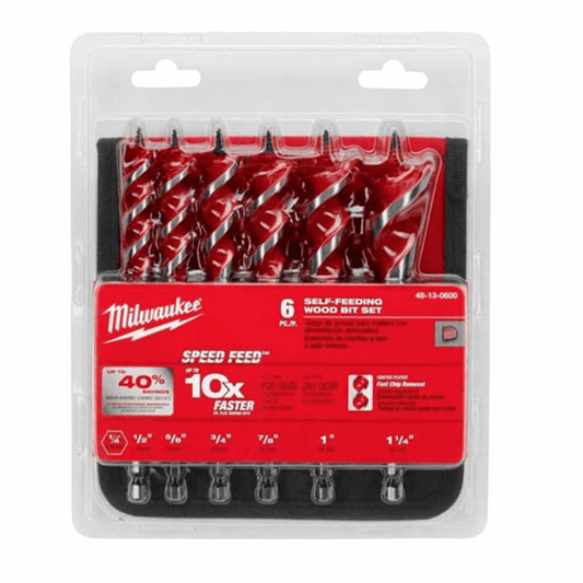 Milwaukee Tool SPEED FEED Wood Bit 6-1/2" Set - 6 PC