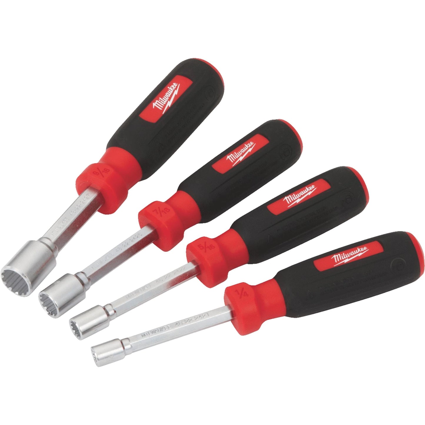 Milwaukee 48-22-2404 Hollow Shaft SAE Nut Driver Set (4-Piece)