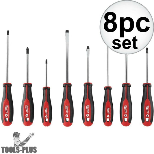 Milwaukee 48-22-2708 8 Piece Screwdriver Set New Tri-Lobe Design New