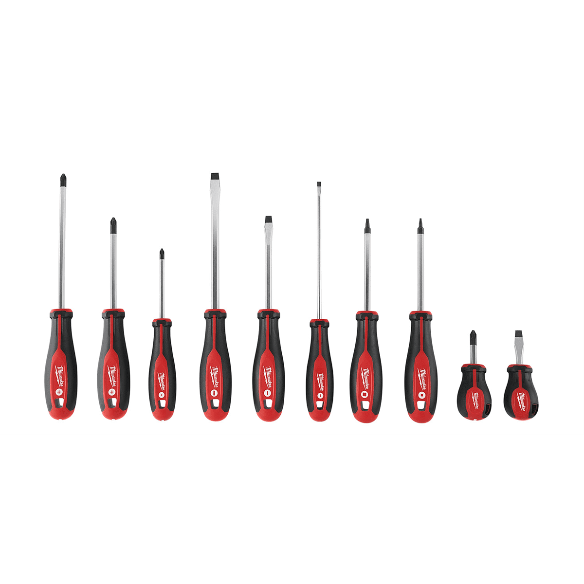 Milwaukee Tool 10 Piece Screwdriver Set