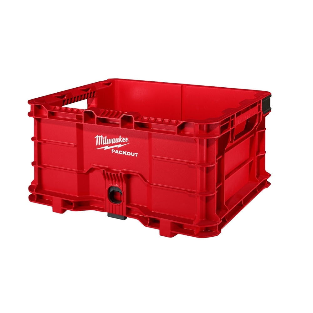 Milwaukee 48-22-8440 PACKOUT Stackable Crate, Plastic, Red