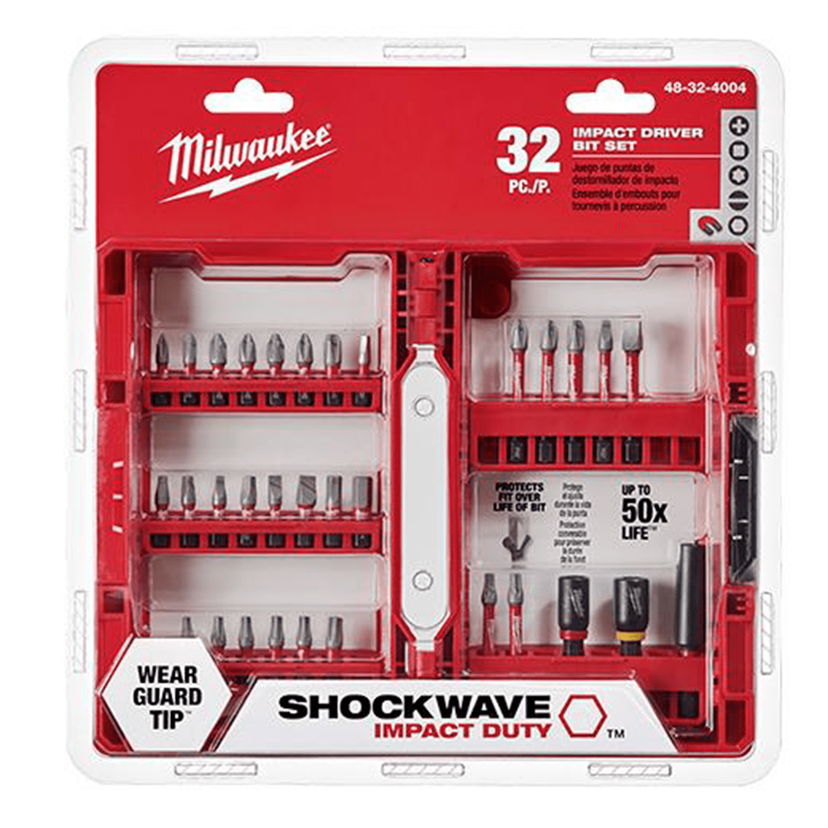 Milwaukee Tool SHOCKWAVE Impact Duty Driver Bit Set - 32PC