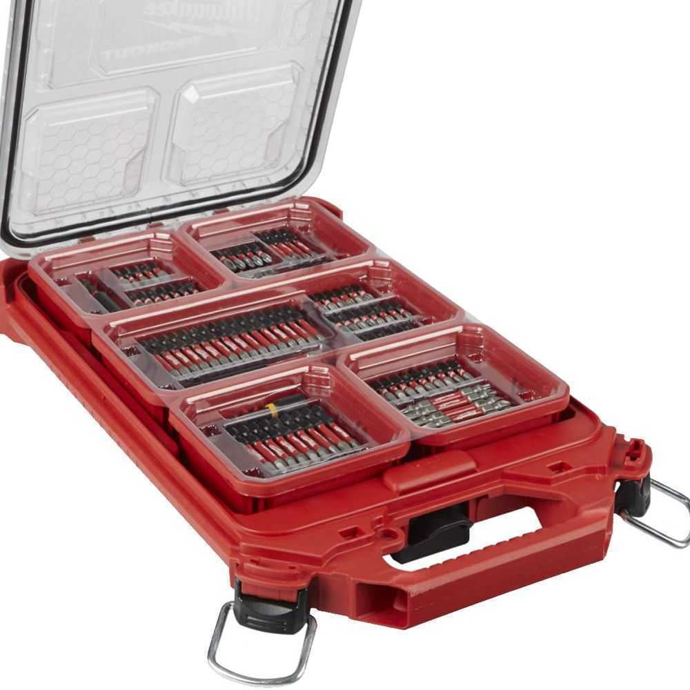 Milwaukee 48-32-4082 100-Piece SHOCKWAVE Impact Driver Bit Set with PACKOUT Case