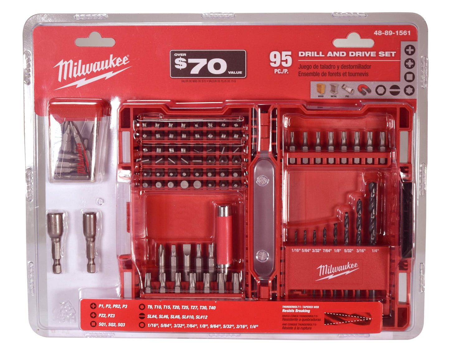 Milwaukee 48-89-1561 95 Piece Drill and Drive Bit Set