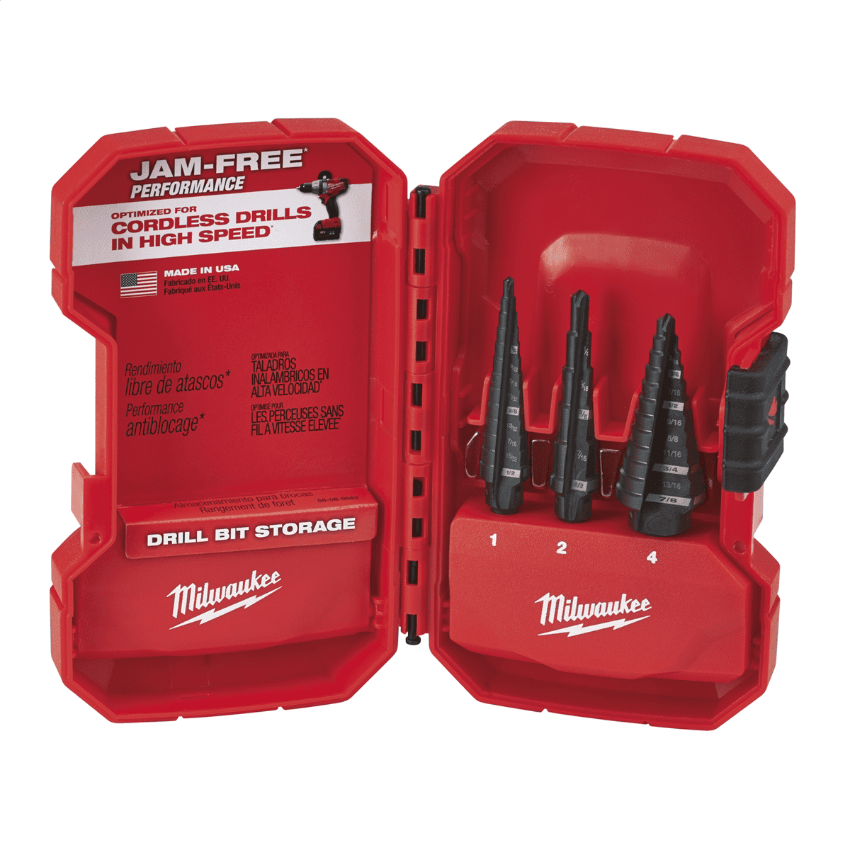 Milwaukee 48-89-9221 3-Piece Step Drill Bit Set