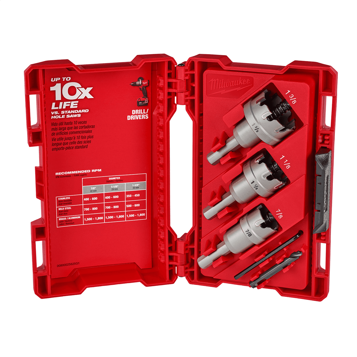 Milwaukee Tool One-Piece Carbide Hole Cutter Set: 4PC